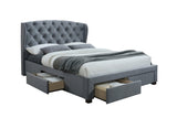 Hope Fabric Bed Frame with Storage Drawers - Birlea