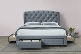 Hope Fabric Bed Frame with Storage Drawers - Birlea