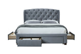 Hope Fabric Bed Frame with Storage Drawers - Birlea