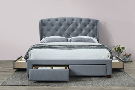 Hope Fabric Bed Frame with Storage Drawers - Birlea