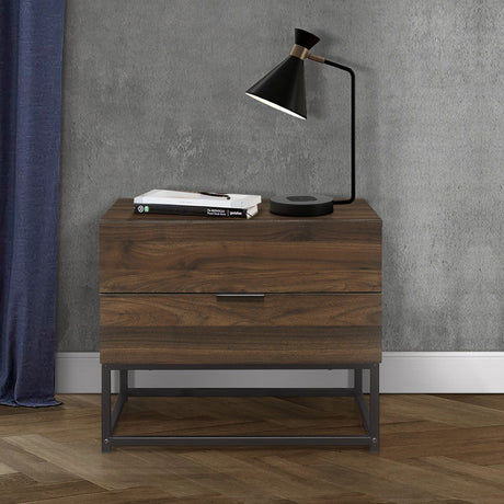 Houston 2 Drawer Bedside - Birlea