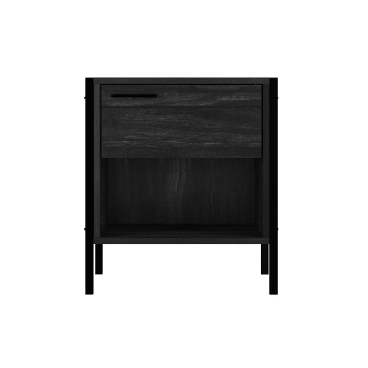 Hoxton Rustic 1 Drawer Bedside Table - LPD