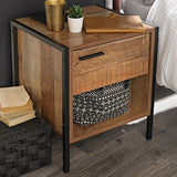 Hoxton Rustic 1 Drawer Bedside Table - LPD