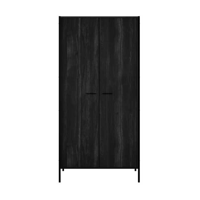Hoxton Rustic 2 Door Wardrobe - LPD