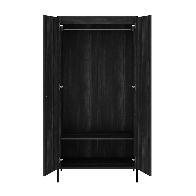 Hoxton Rustic 2 Door Wardrobe - LPD