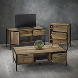 Hoxton Rustic 2 Drawer Coffee Table - LPD