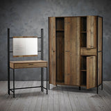Hoxton Rustic 4 Door 1 Drawer Wardrobe - LPD