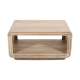 Hudson Carved Mango Wood Coffee Table - Indian Hub