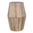 Hudson Carved Mango Wood Round Side Table - Indian Hub