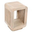 Hudson Carved Mango Wood Square Side Table - Indian Hub