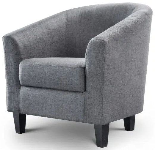 Hugo Linen Tub Chair - Julian Bowen