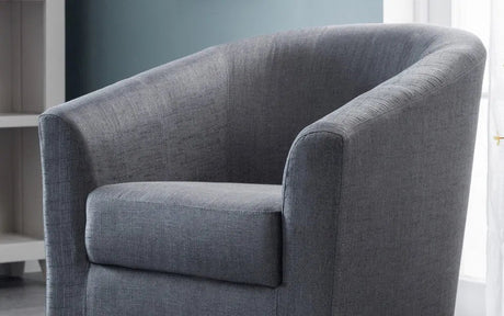 Hugo Linen Tub Chair - Julian Bowen