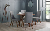 Huxley Pair of Chenille Dining Chairs