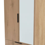 Java Mirrored 2 Drawer 2 Door Double Wardrobe
