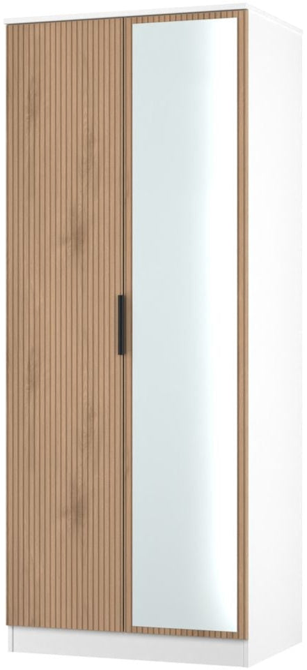 Java Mirrored 2 Door Double Wardrobe