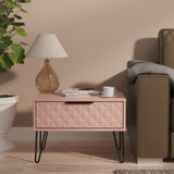 Harlequin 1 Drawer Midi Chest with Black Hairpin Legs