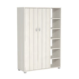 Bideford White Tall Modern 2 Door Shoe Cabinet