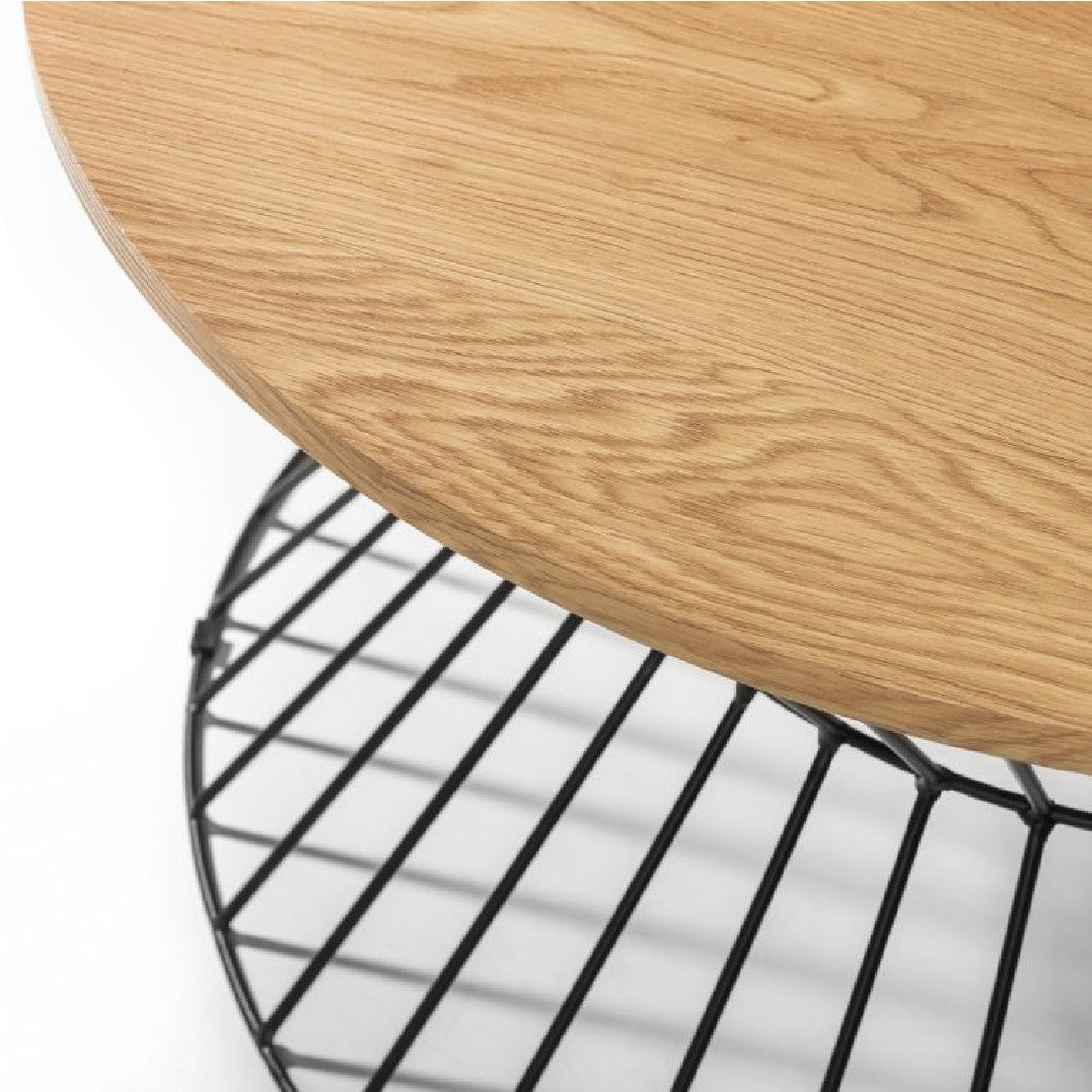 Jersey Round Wire Coffee Table - Julian Bowen