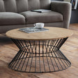 Jersey Round Wire Coffee Table - Julian Bowen