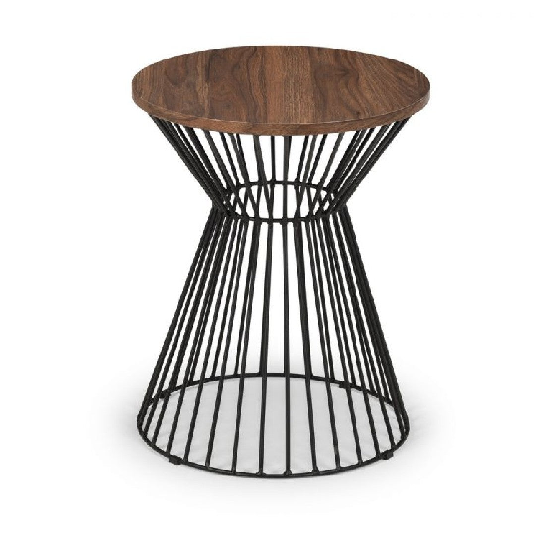 Jersey Round Wire Lamp Table - Julian Bowen