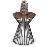 Jersey Round Wire Lamp Table - Julian Bowen