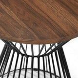 Jersey Round Wire Lamp Table - Julian Bowen