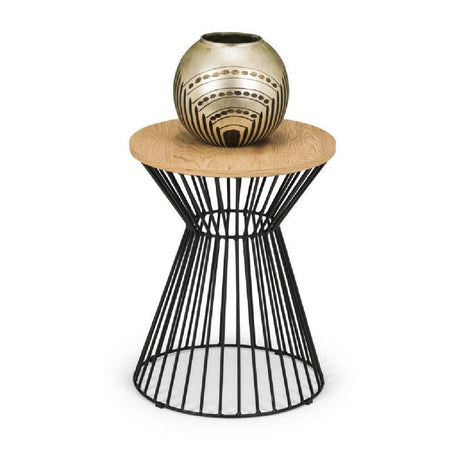 Jersey Round Wire Lamp Table - Julian Bowen