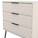 Harlequin 3 Drawer Chest with Black Hairpin Legs