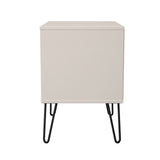 Harlequin 2 Drawer Midi Chest with Black Hairpin Legs