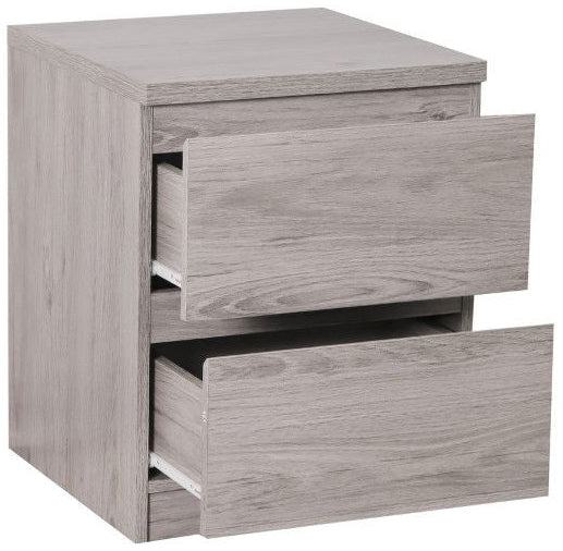 Jupiter 2 Drawer Bedside - Julian Bowen
