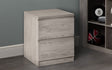 Jupiter 2 Drawer Bedside - Julian Bowen
