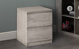 Jupiter 2 Drawer Bedside - Julian Bowen