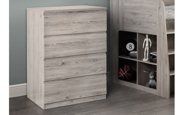 Jupiter 4 Drawer Chest - Julian Bowen