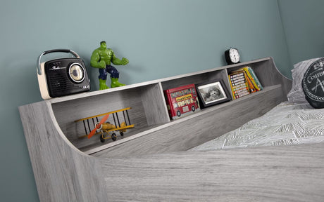 Jupiter Mid Sleeper Bed Frame with Desk - Julian Bowen