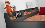 Jupiter Mid Sleeper Bed Frame with Desk - Julian Bowen