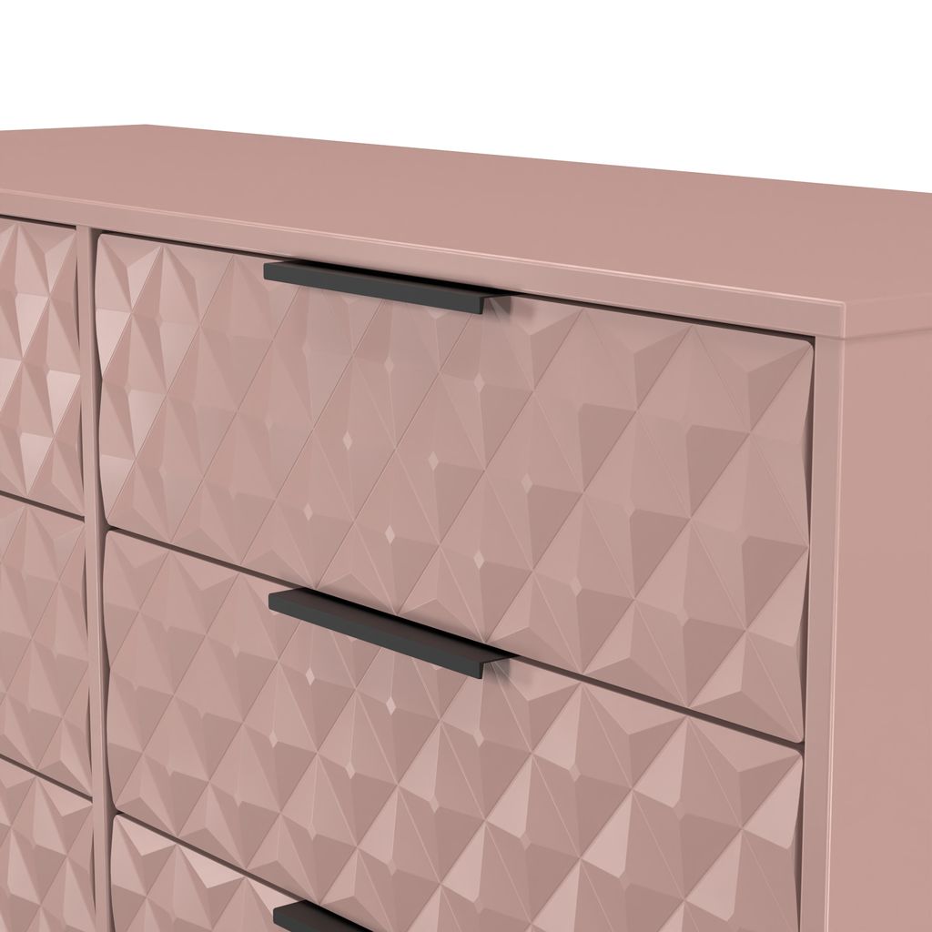 Harlequin 6 Drawer Chest with Black Hairpin Legs