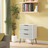Harlequin 3 Drawer Midi Chest with Black Hairpin Legs