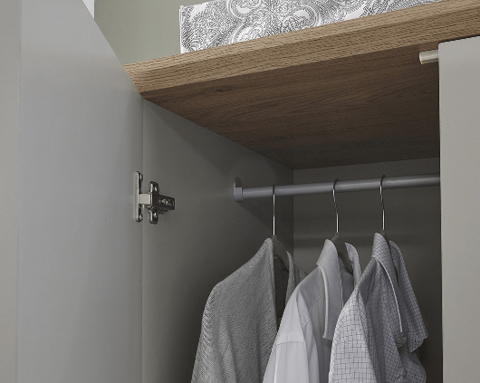 Kendal 2 Door 1 Drawer Double Wardrobe - GFW