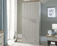 Kendal 2 Door 1 Drawer Double Wardrobe - GFW