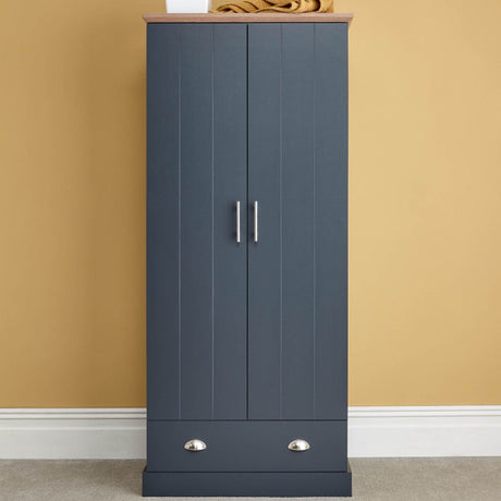 Kendal 2 Door 1 Drawer Double Wardrobe - GFW
