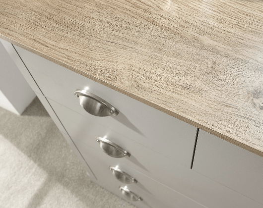 Kendal Cool Grey 2+3 Drawer Chest - GFW
