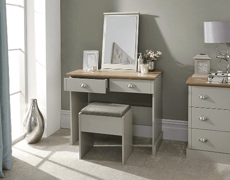 Kendal Cool Grey Dressing Table Set - GFW