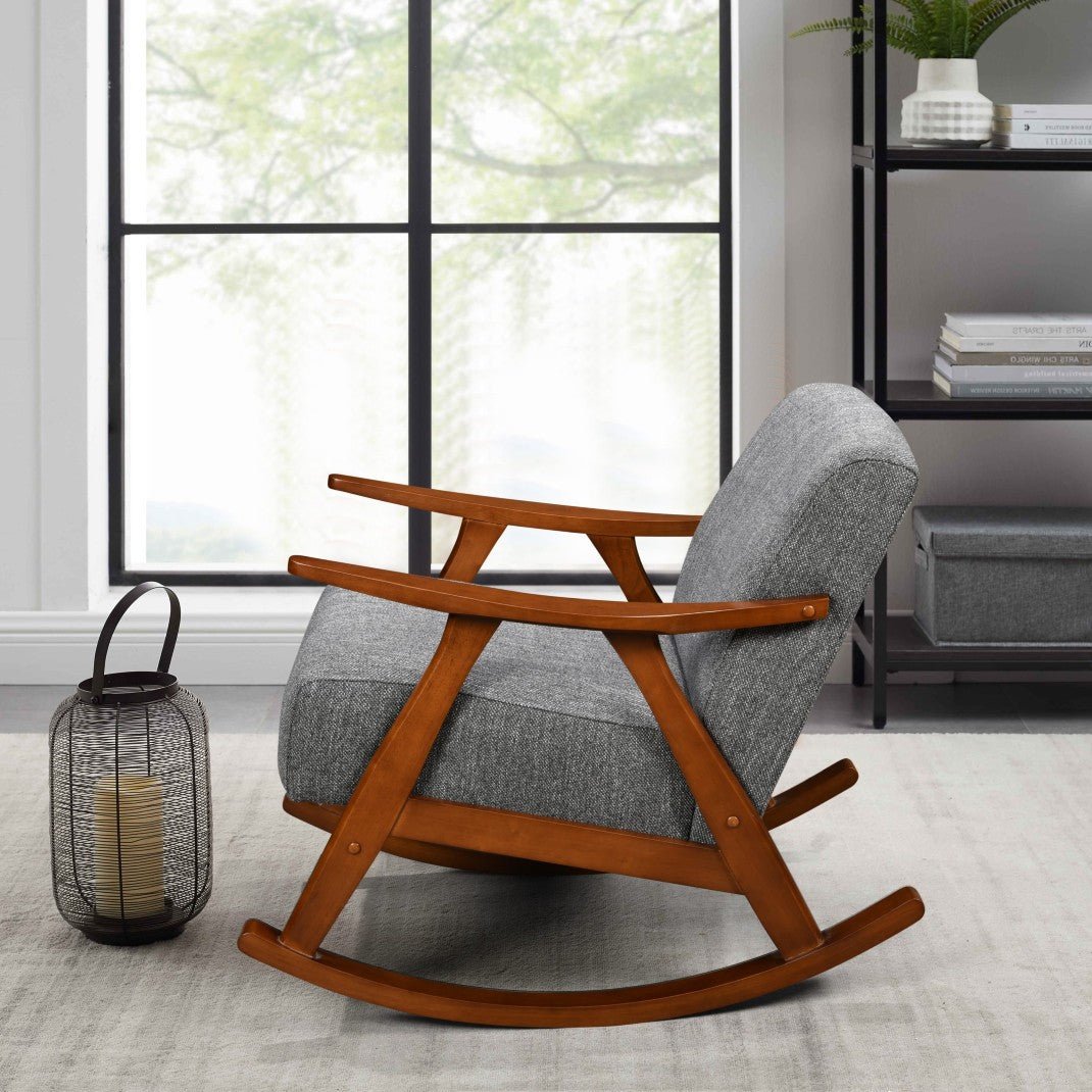 Kendra Fabric Rocking Chair - Seconique