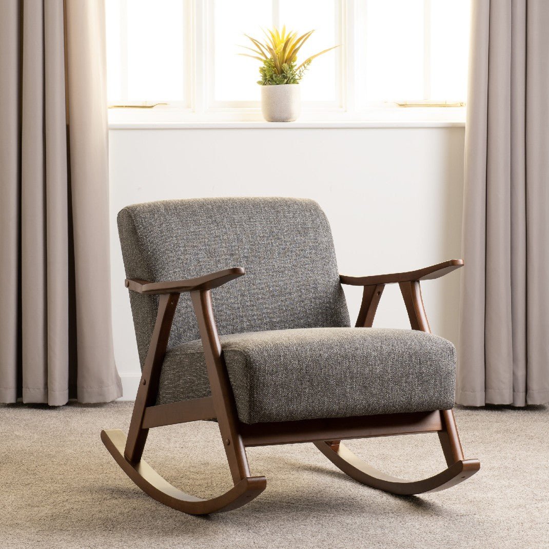 Kendra Fabric Rocking Chair - Seconique