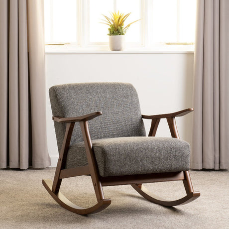Kendra Fabric Rocking Chair - Seconique
