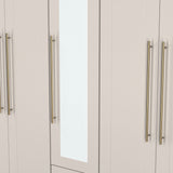 Haworth Tall 5 Door 2 Drawer Mirrored Wardrobe