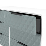 Harlequin 6 Drawer Chest with Black Hairpin Legs