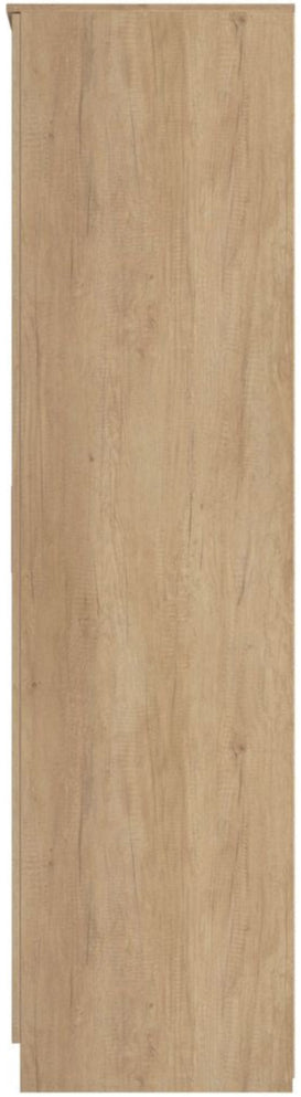 Java Tall Mirrored 2 Drawer 3 Door Triple Wardrobe