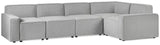 Lago Combination Linen Corner Sofa - Julian Bowen