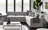 Lago Combination Linen Corner Sofa - Julian Bowen